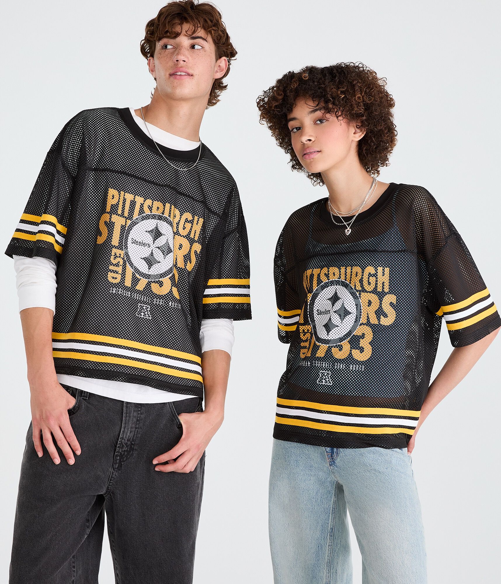 Pittsburgh Steelers Boxy Mesh Top