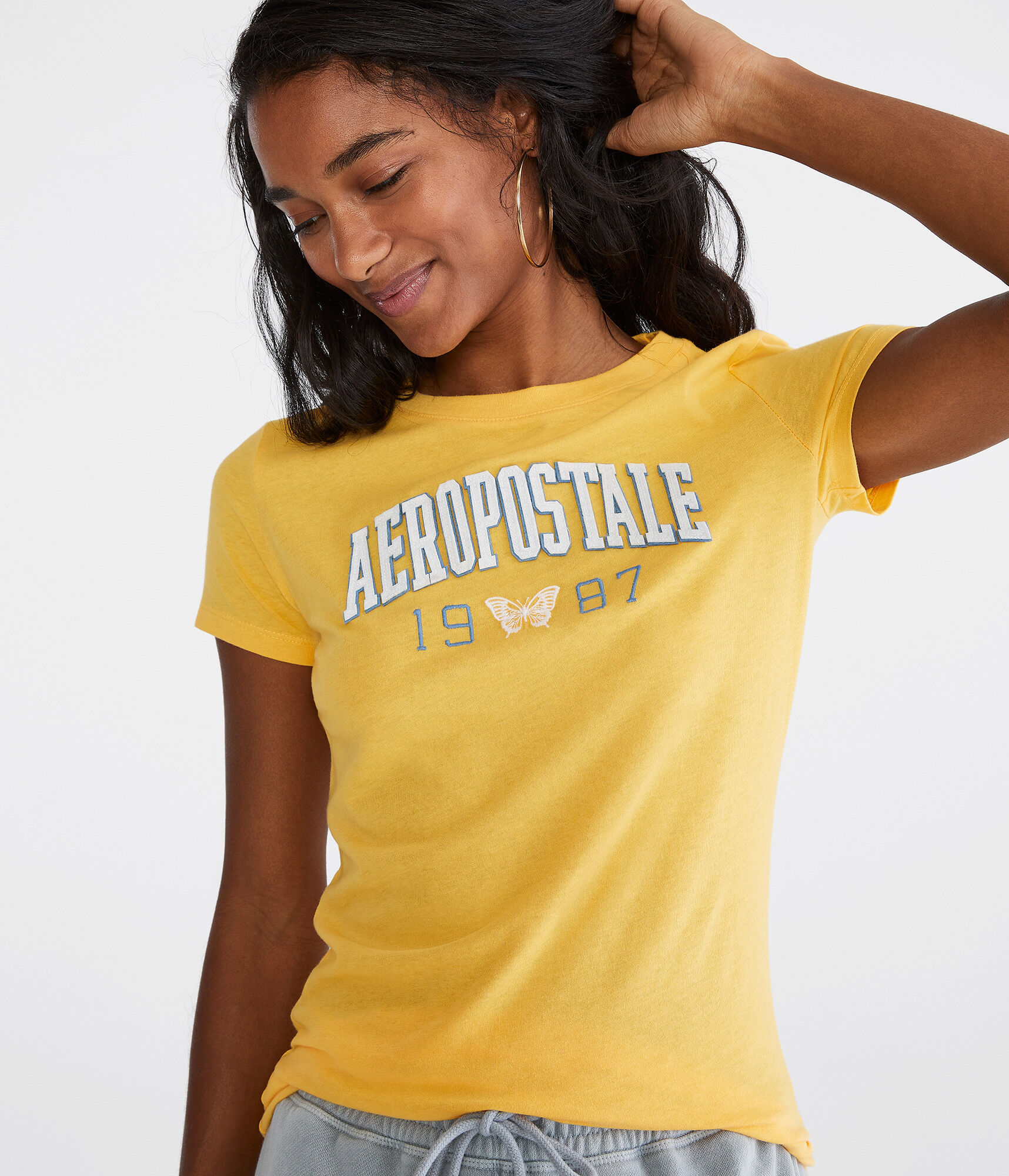 Aero 1987 Butterfly Appliqu&eacute; Graphic Tee