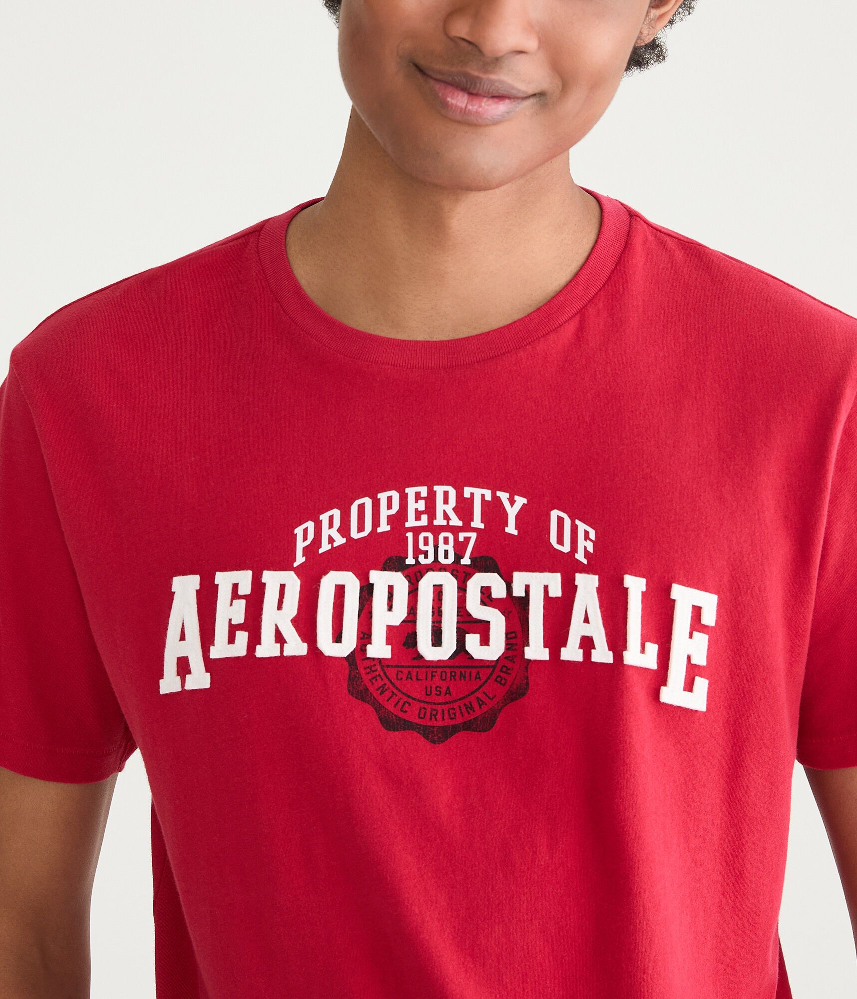 Property Of Aeropostale Appliqu&eacute; Graphic Tee