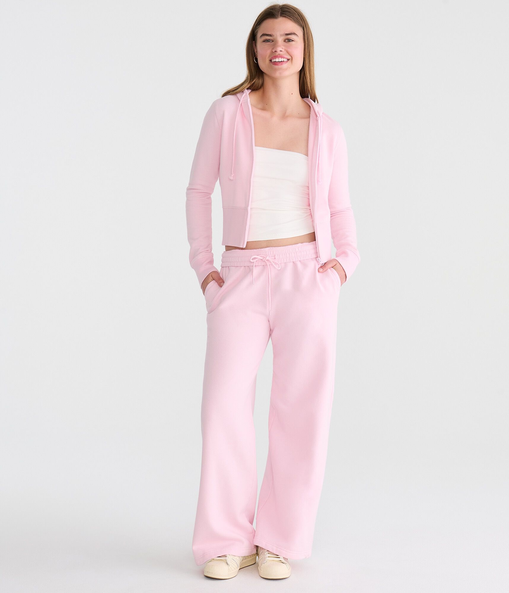 Cloud Soft Mid-Rise Wide Leg Sweatpants