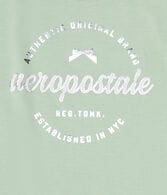 Aeropostale Bow Circle Foil Graphic Tee