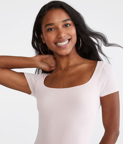 Seriously Soft Sculpt Square-Neck Tee
