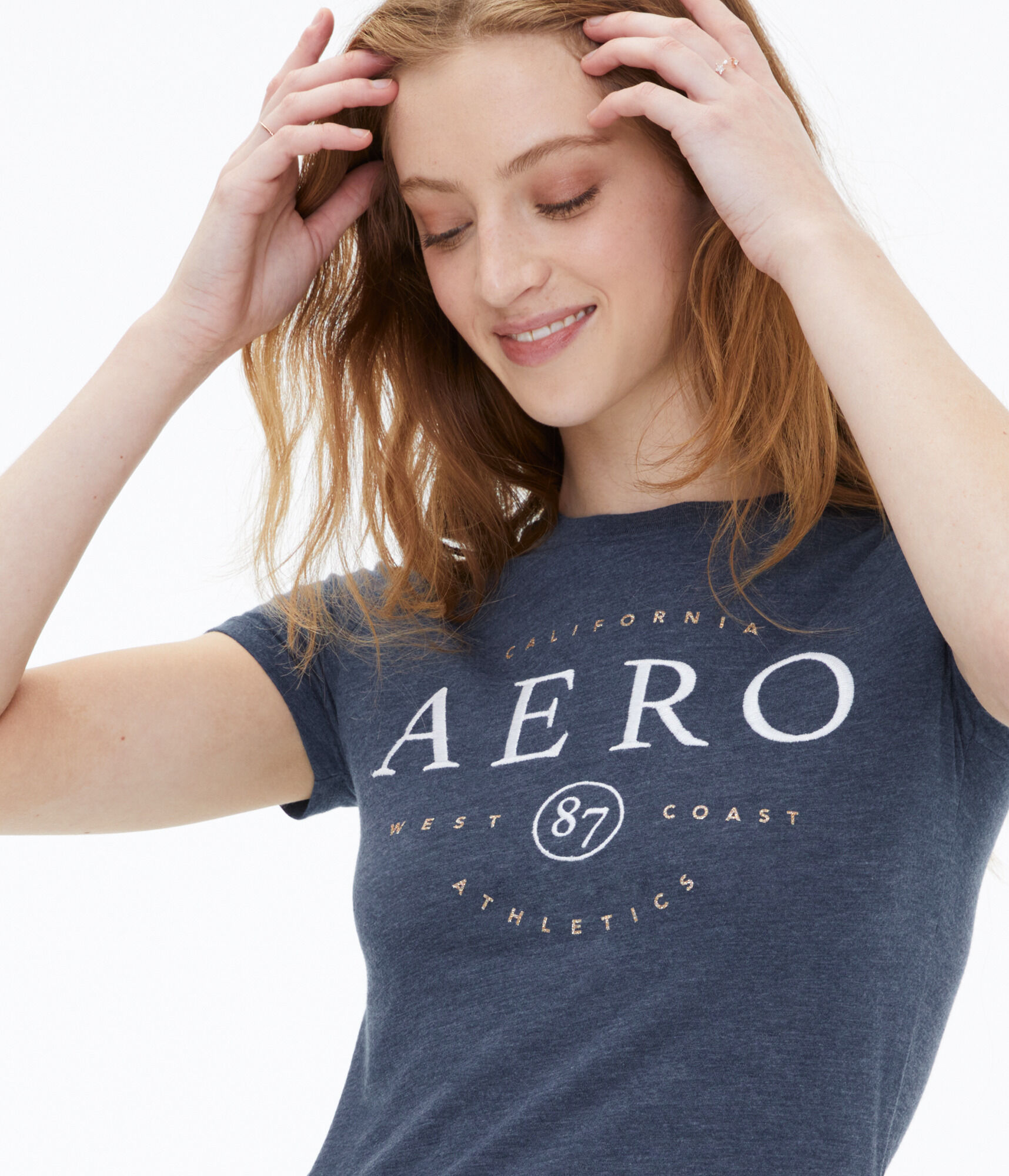 Aero 87 Athletics Glitter Graphic Tee