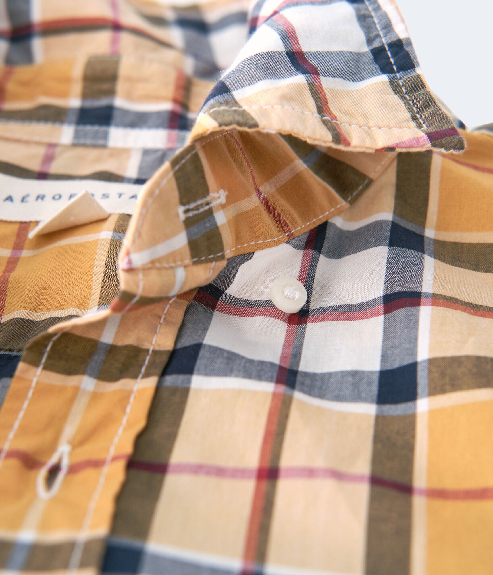 Long Sleeve Plaid Button-Down Shirt