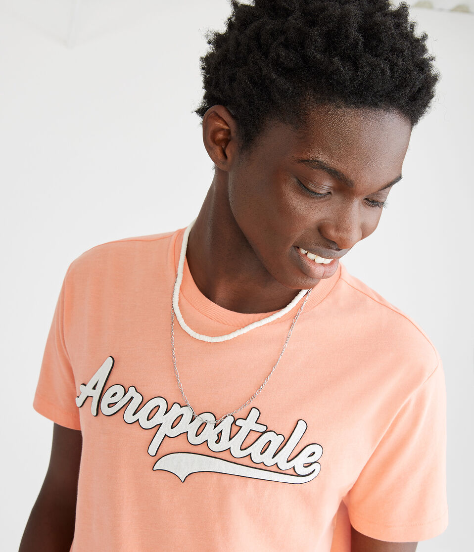 Aeropostale Script Appliqué Graphic Tee