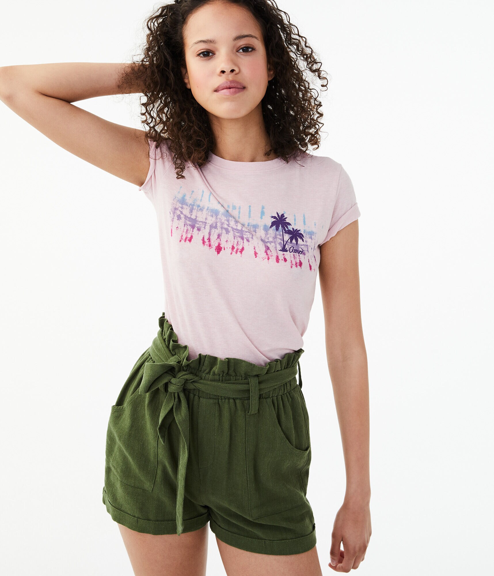 Tie-Dye Stripe Graphic Tee