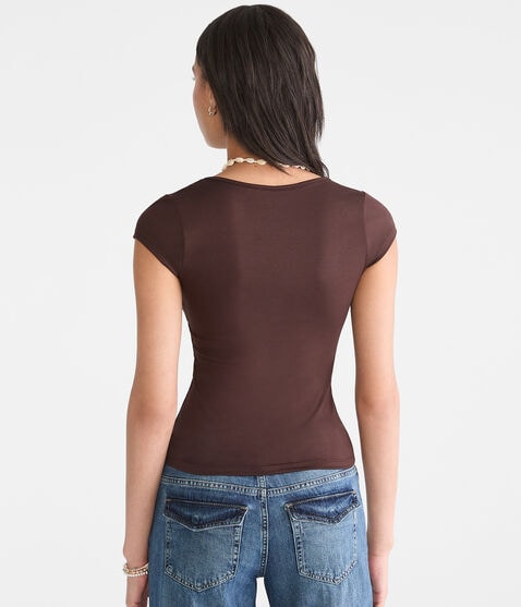 Buttery Soft Square-Neck Tee Buttery Soft Square-Neck Tee