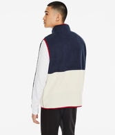Colorblocked Sherpa Fleece Vest