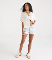 Premium Seriously Stretchy High-Waisted Denim Midi Shorts