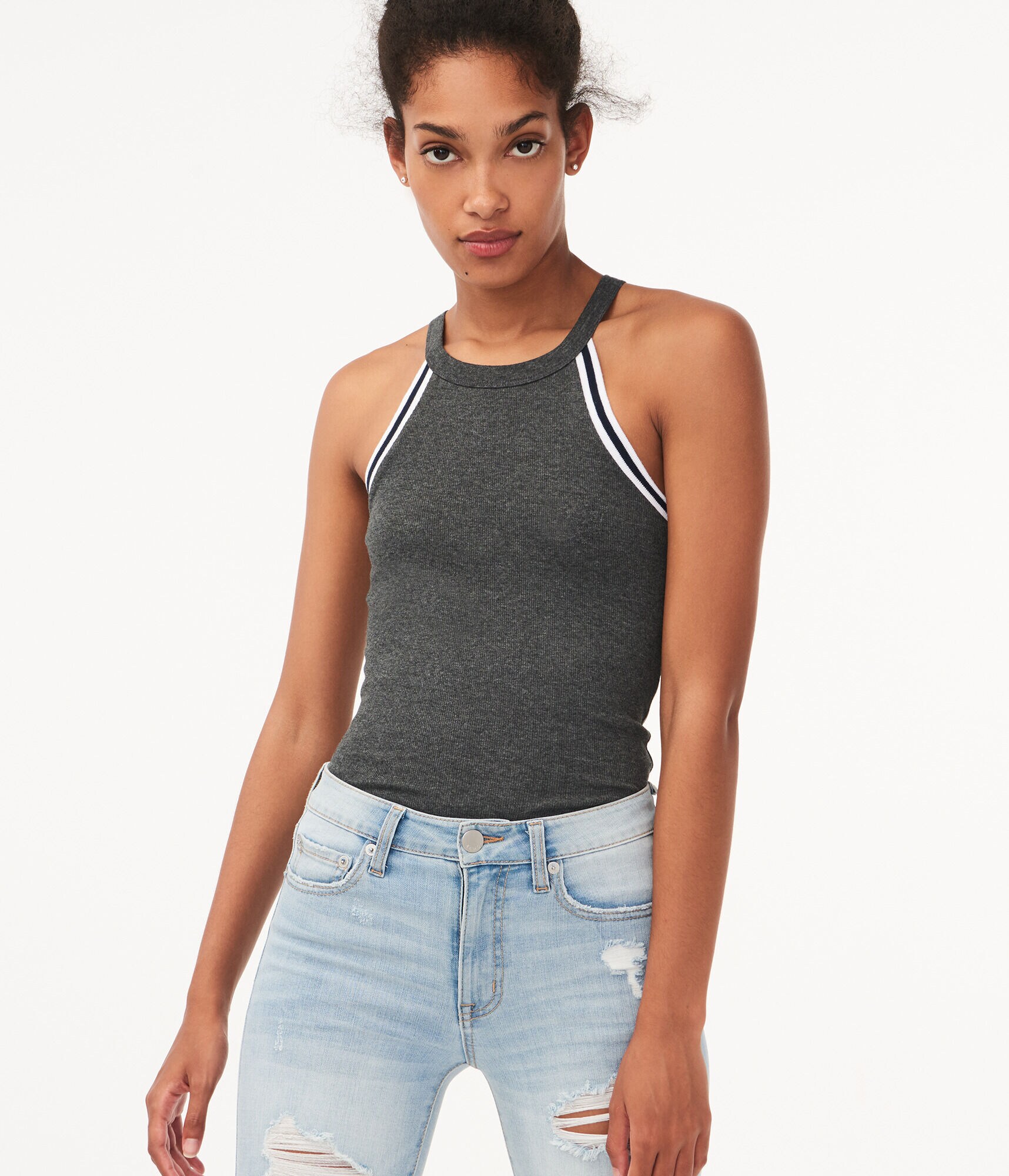 Striped Binding Heritage Tank