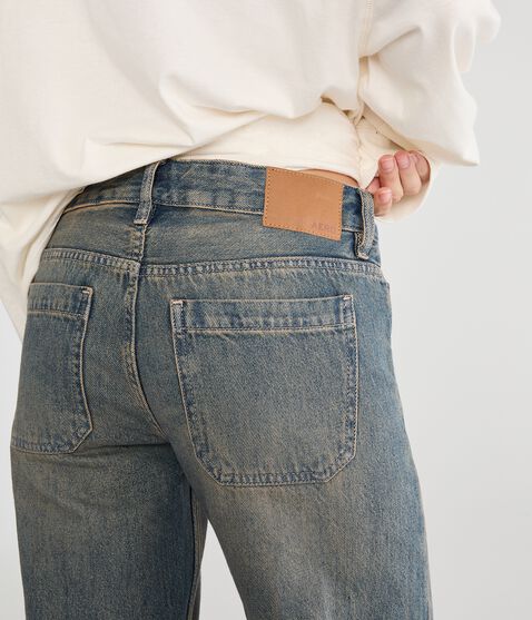 Low-Rise Baggy Wide Leg Seamed Jean Low-Rise Baggy Wide Leg Seamed Jean