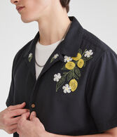 Short Sleeve Lemons Linen Camp Shirt