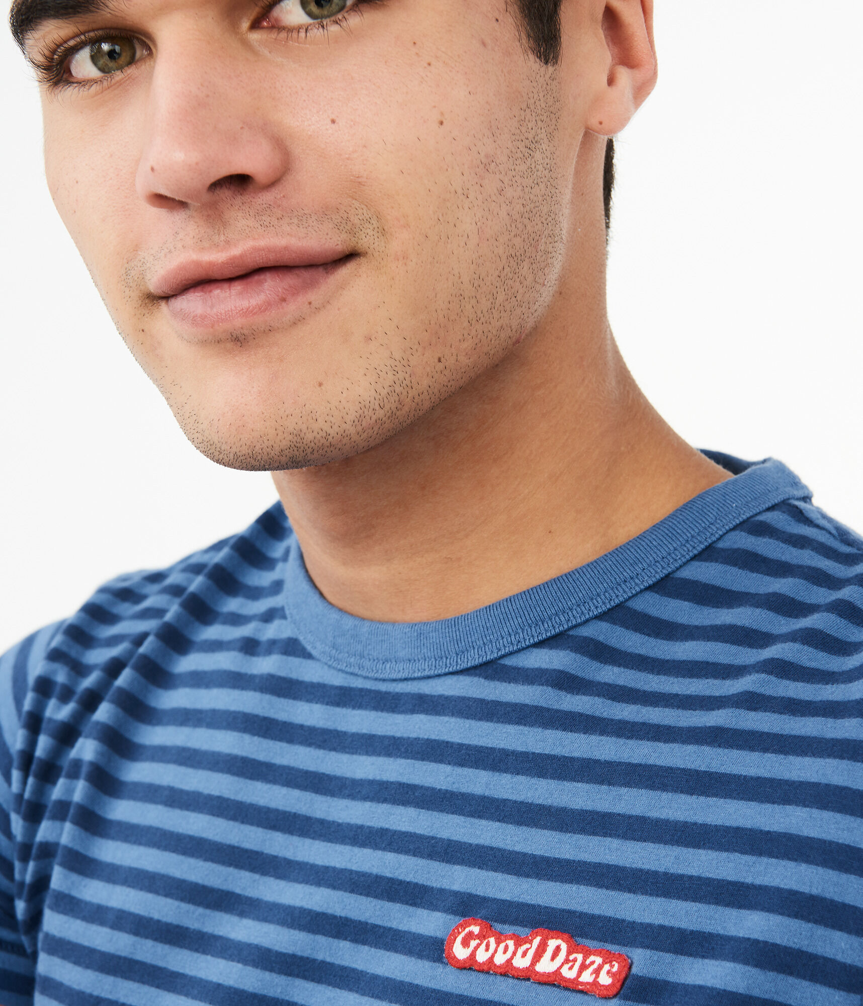 Striped Good Daze Graphic Tee