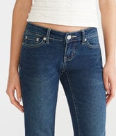 Super Low-Rise Flare Butterfly Pocket Jean