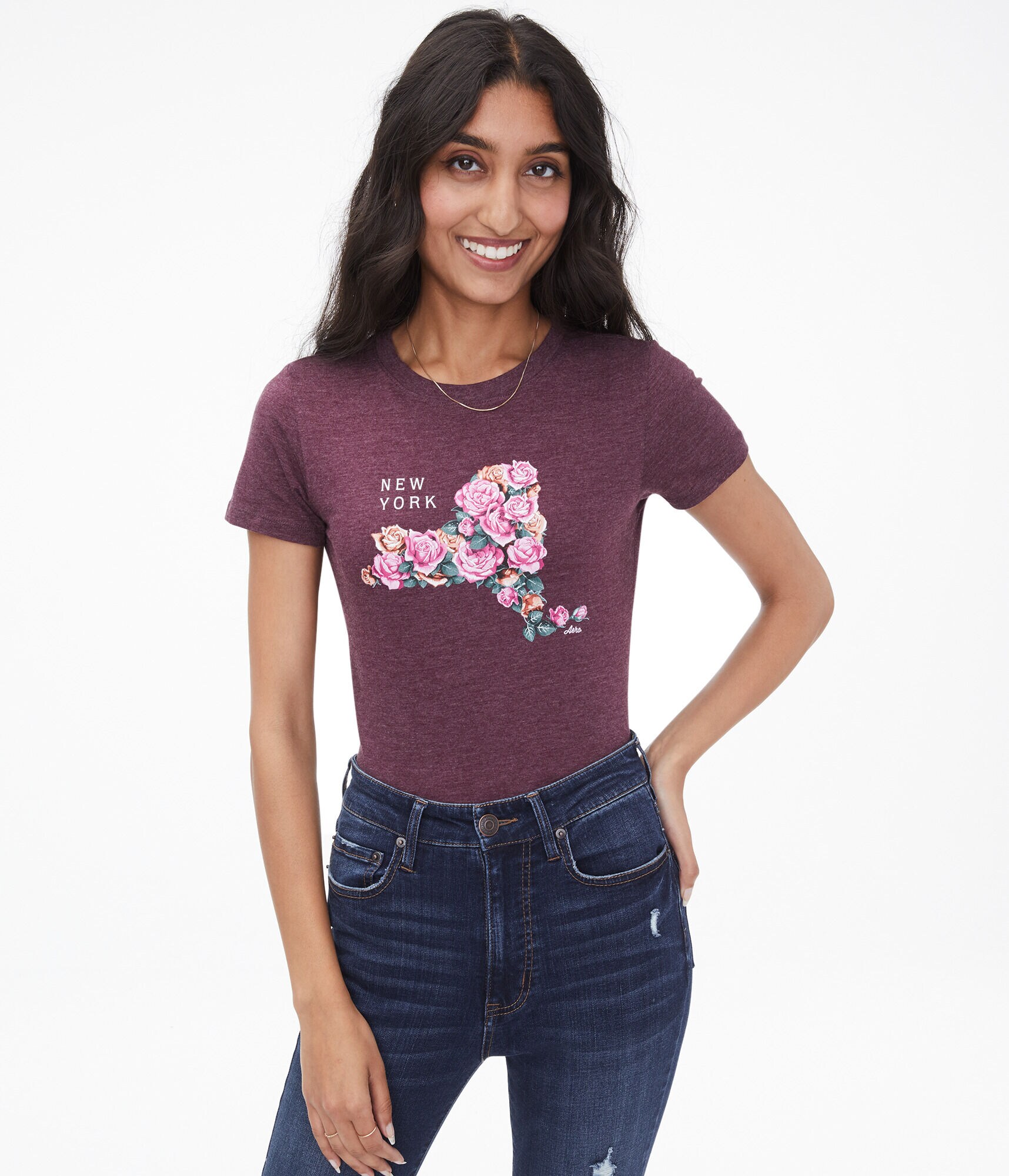 New York State Roses Graphic Tee