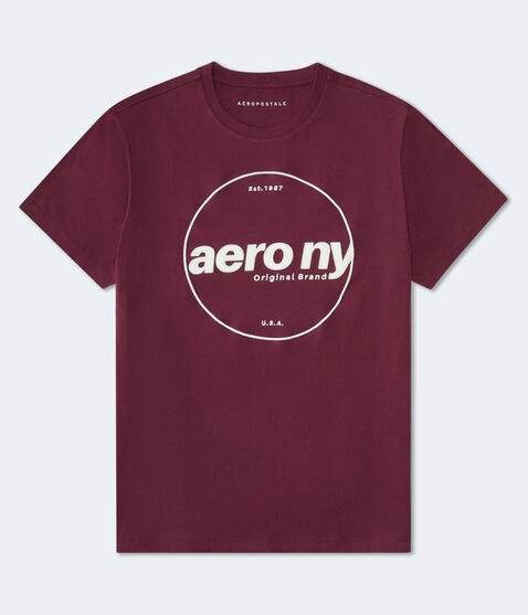 Aero NY Circle Appliqué Graphic Tee Aero NY Circle Appliqué Graphic Tee