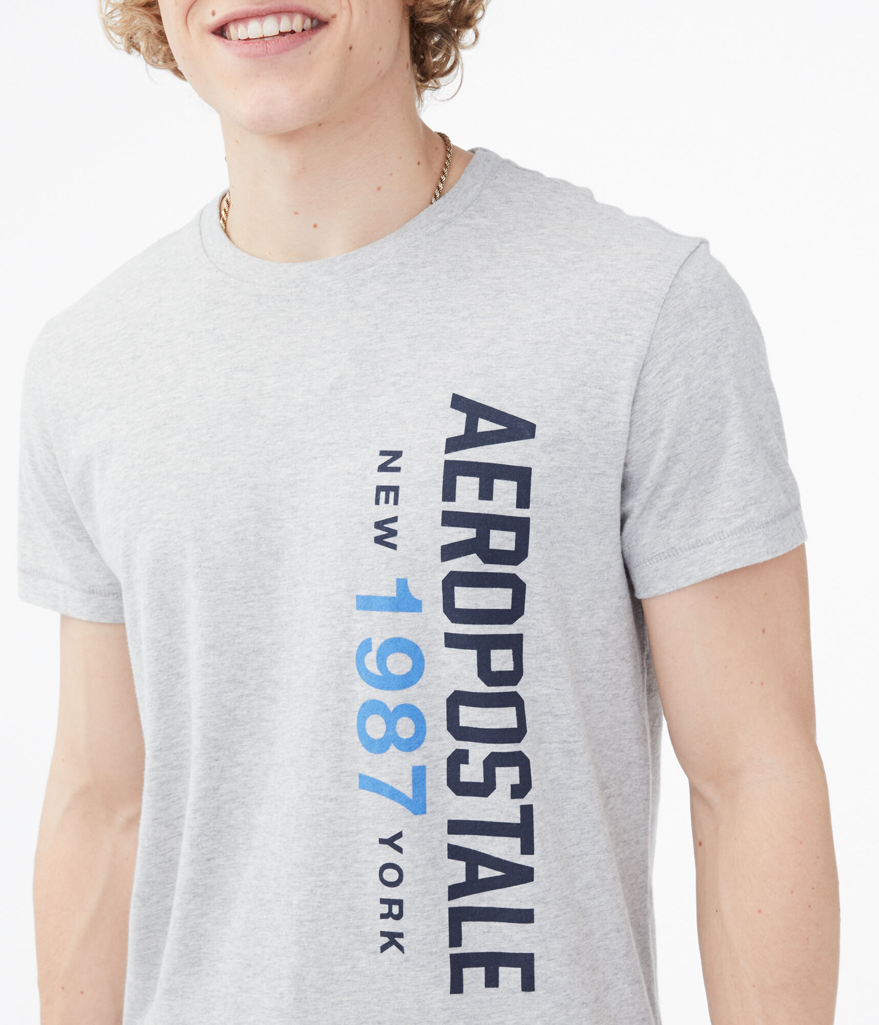 Vertical Aeropostale 1987 Logo Graphic Tee