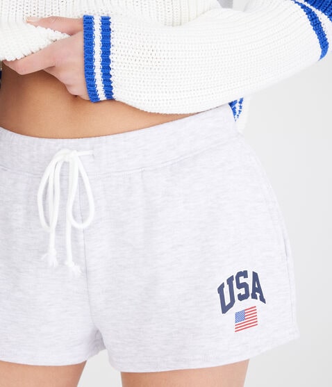 USA Fleece Mini Shorts