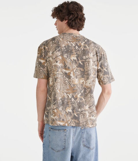 Forest Camo Relaxed Fit Crew Tee Forest Camo Relaxed Fit Crew Tee