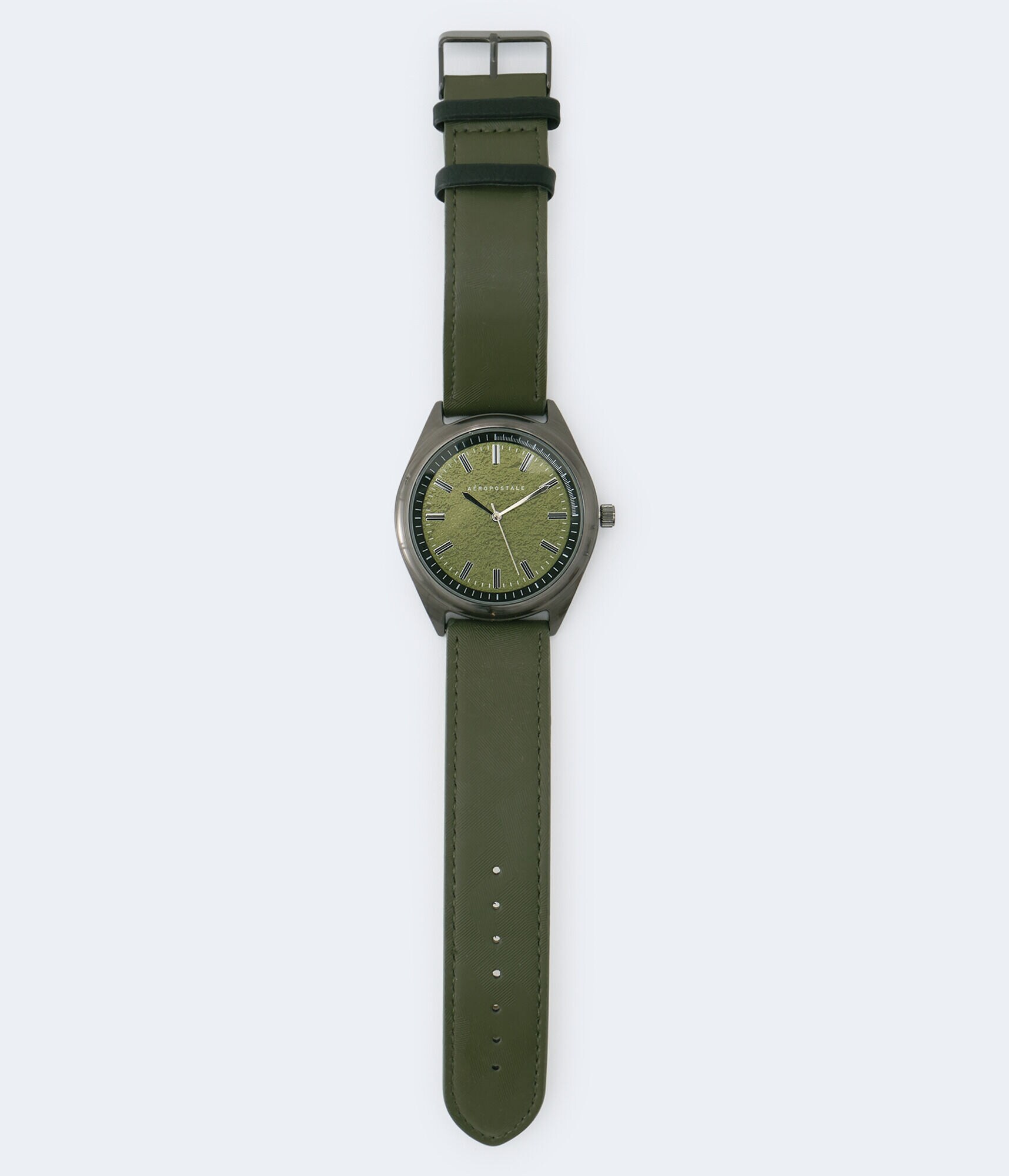Faux Leather Analog Watch***
