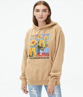 Monet's Sunflowers Boyfriend Pullover Hoodie