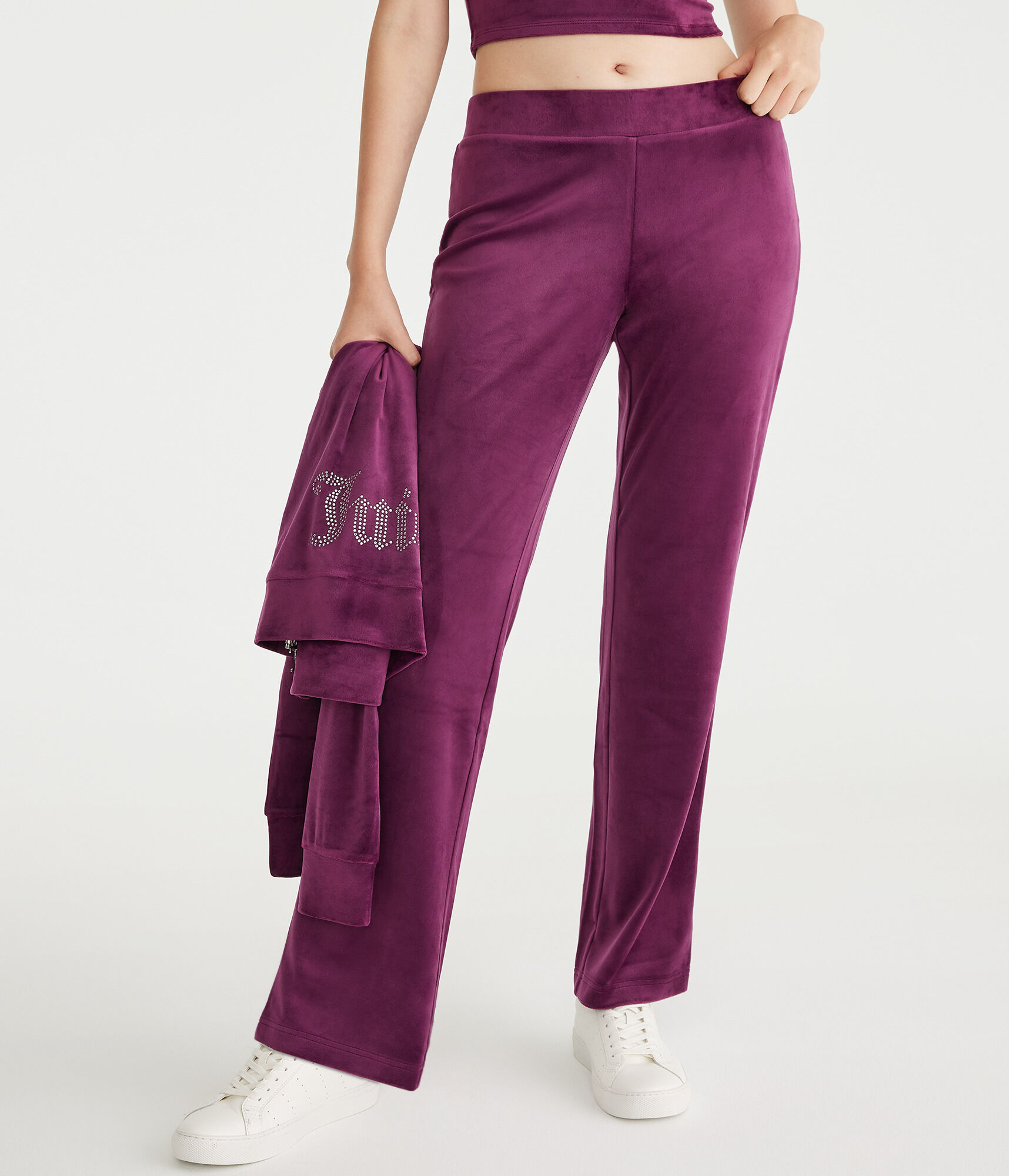 Juicy Couture Bling Velour Track Pants