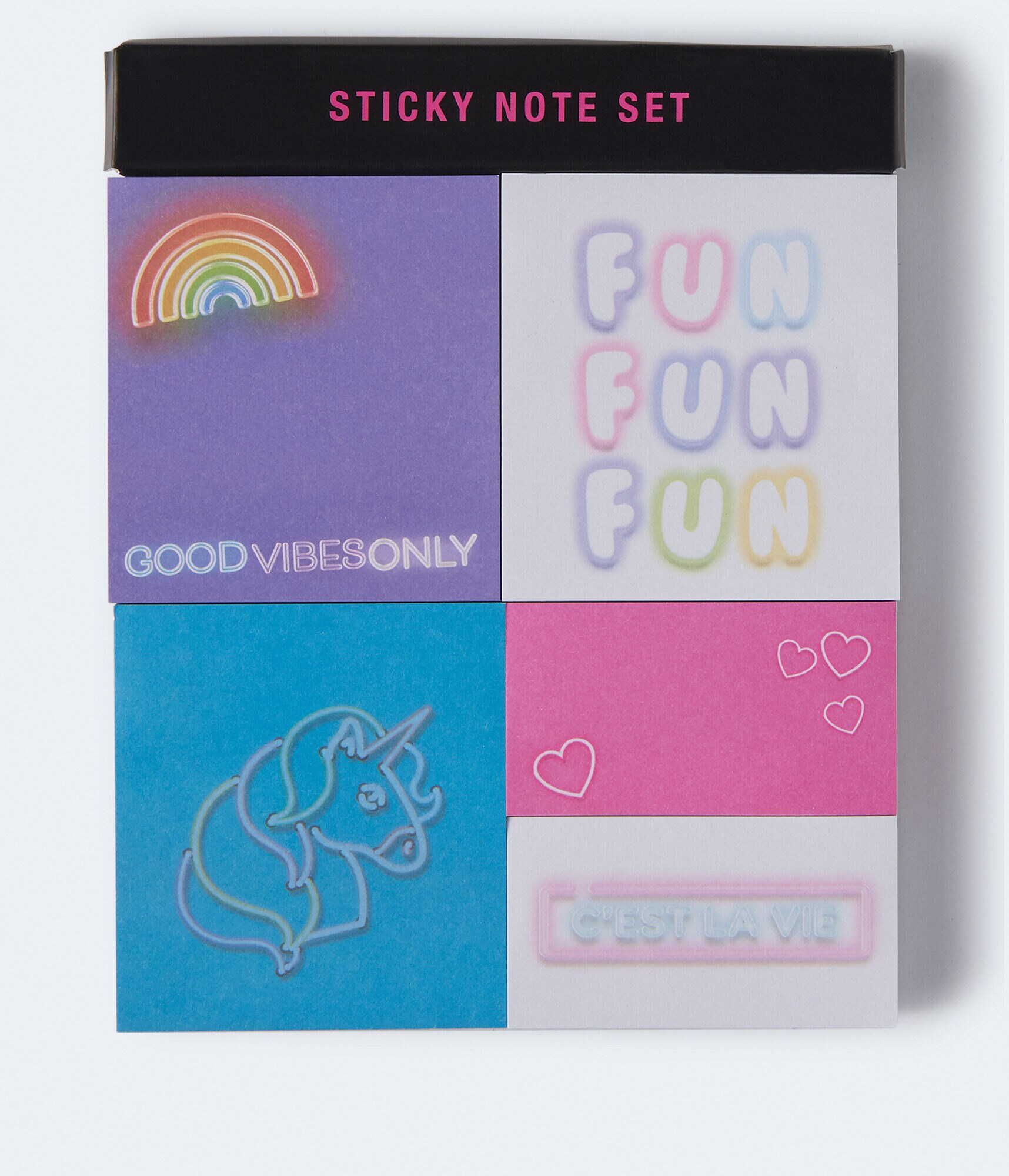 Neon Sticky Note Set