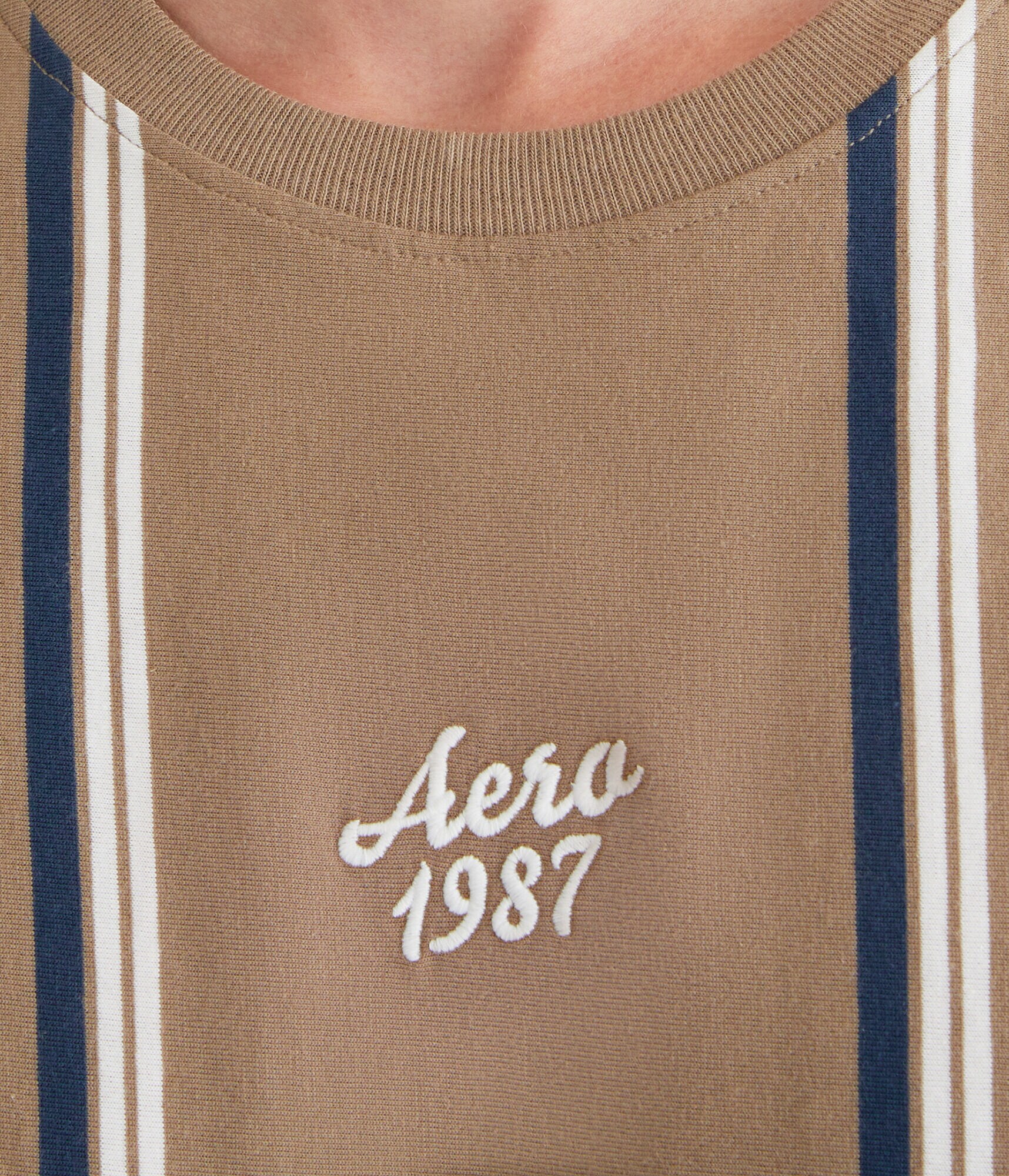 Aero Vertical Stripe Graphic Tee
