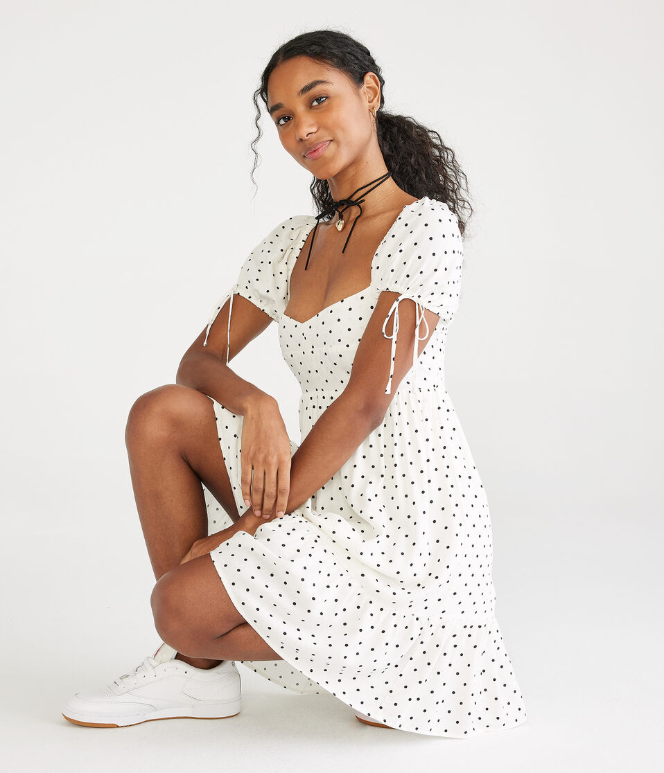 Polka Dot Sweetheart Babydoll Dress