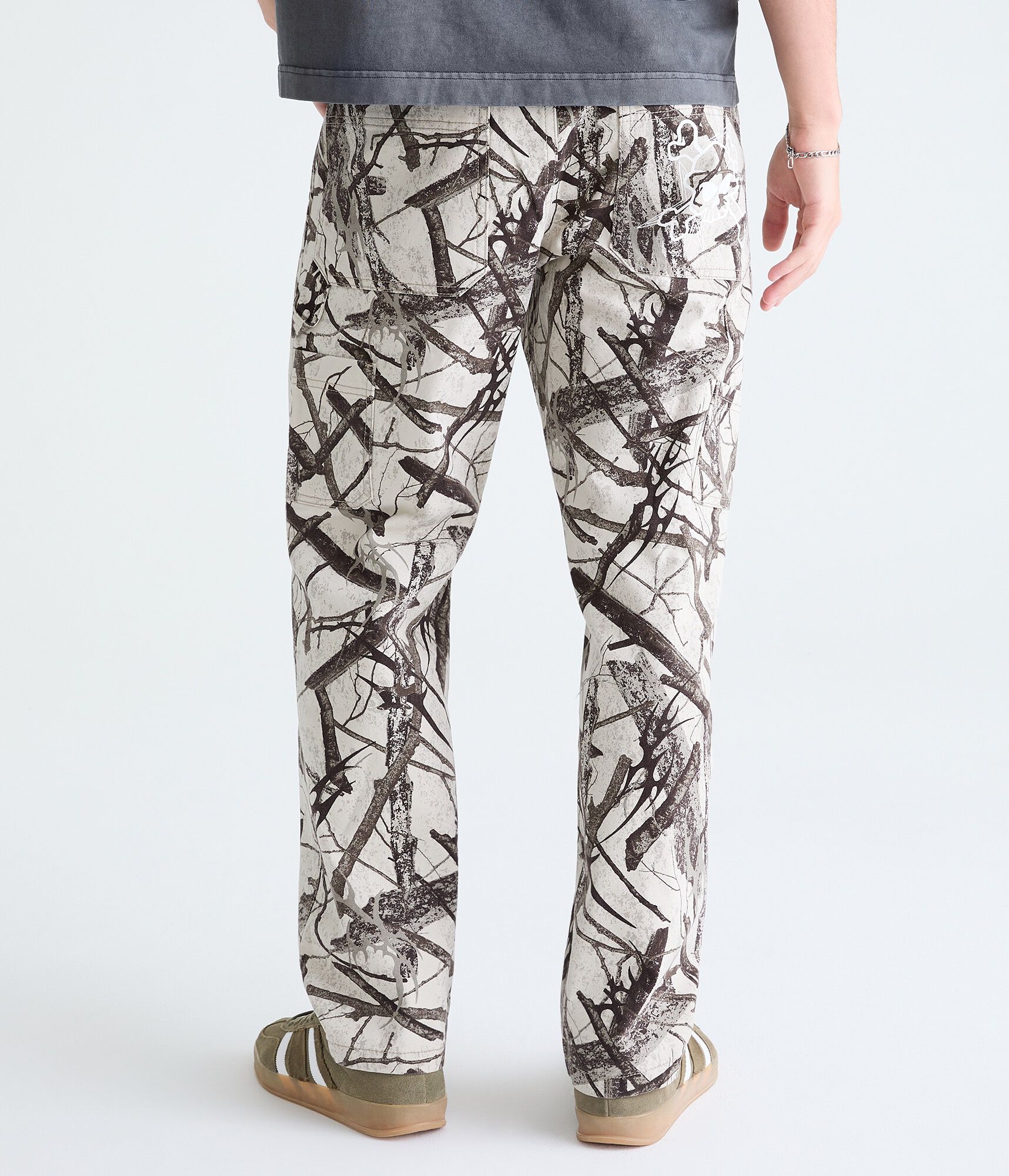 Forest Camo Graphic Baggy Carpenter Pants