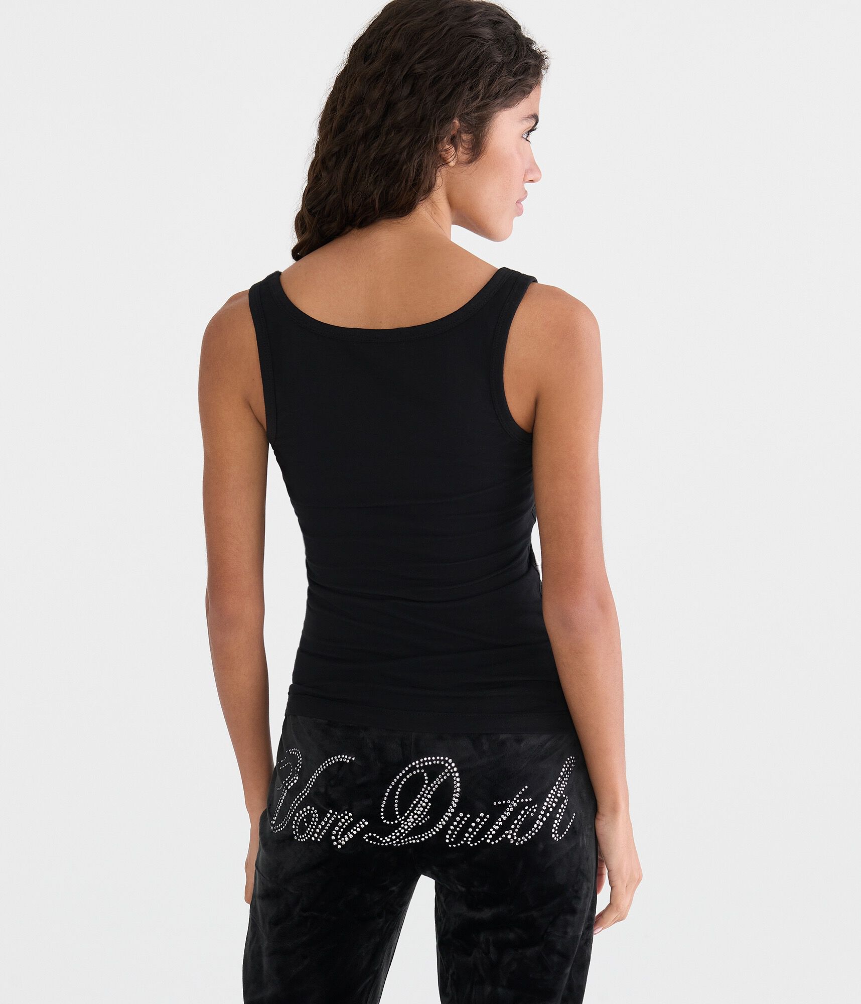 Von Dutch Rhinestone Star Tank Top