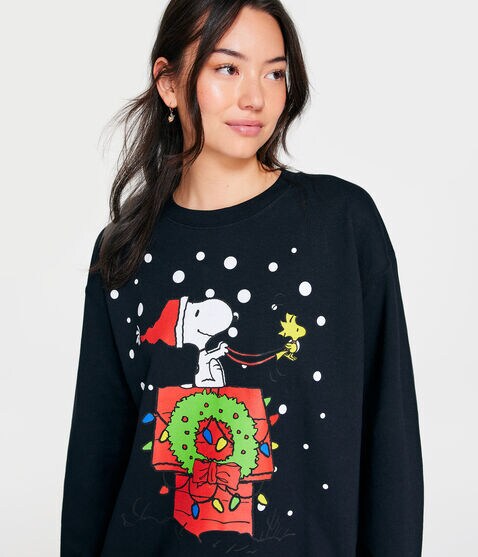Snoopy Christmas House Crew Sweatshirt Snoopy Christmas House Crew Sweatshirt
