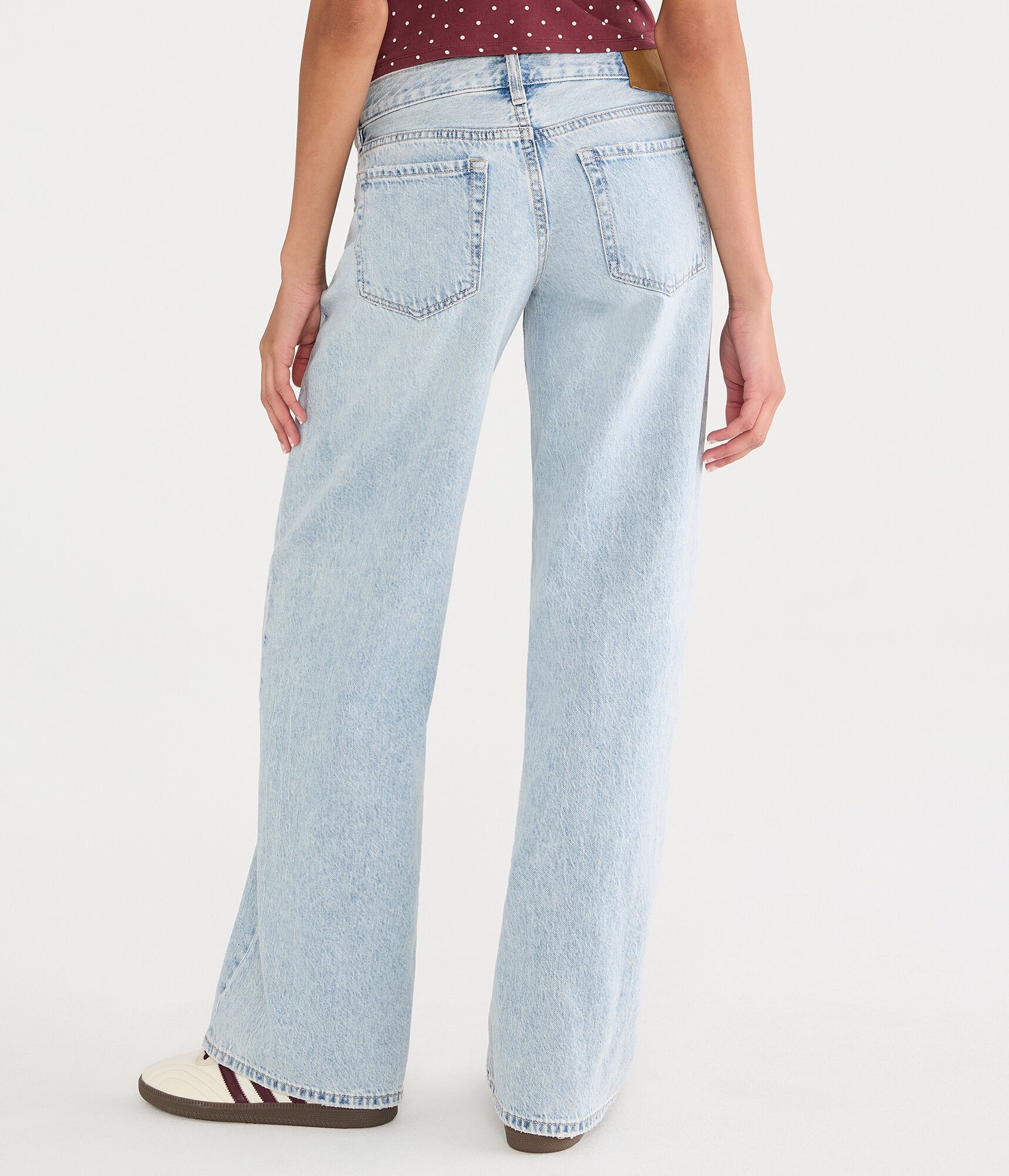 Super Low-Rise Baggy Wide Leg Jean