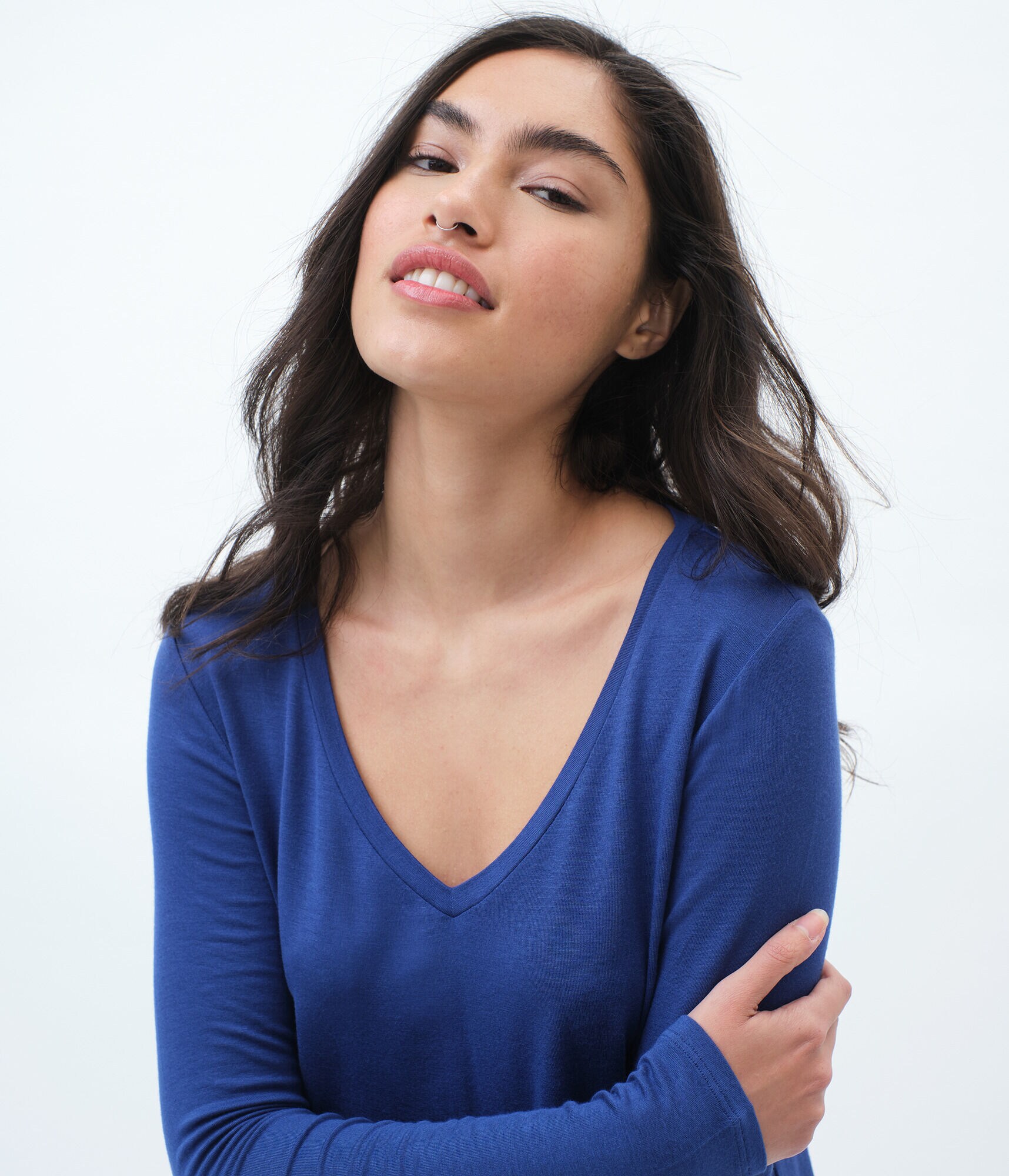 Long Sleeve Seriously Soft V-Neck Tee