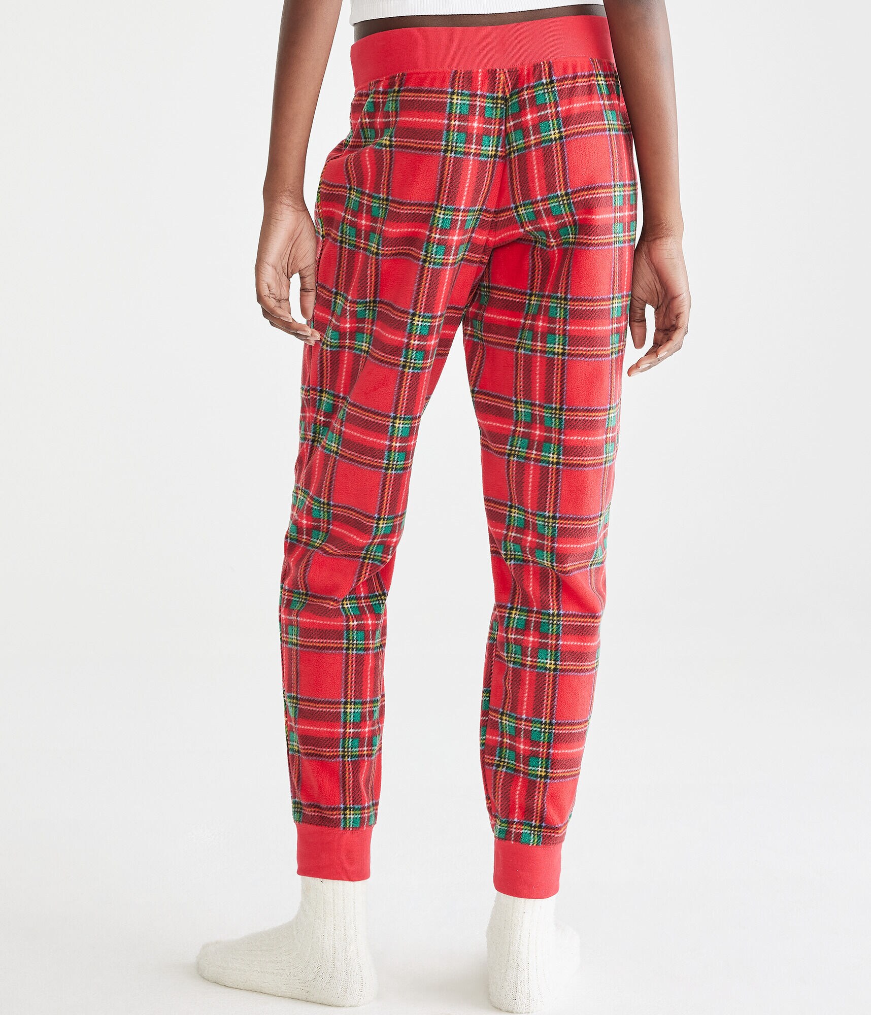 Plaid Polyfleece Sleep Joggers