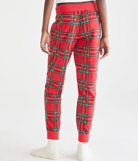 Plaid Polyfleece Sleep Joggers Plaid Polyfleece Sleep Joggers