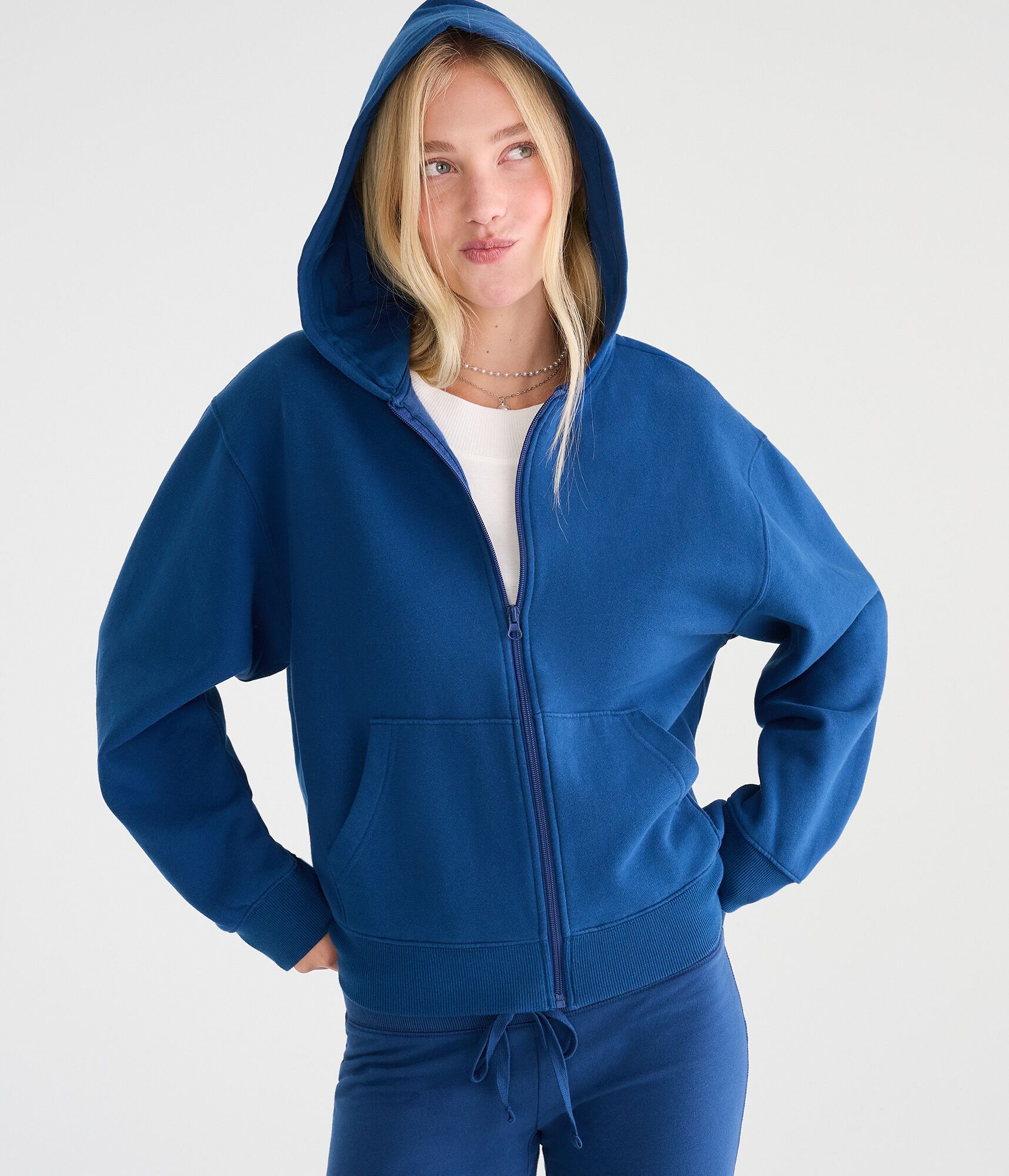 Cloud Soft Oversized Full-Zip Hoodie