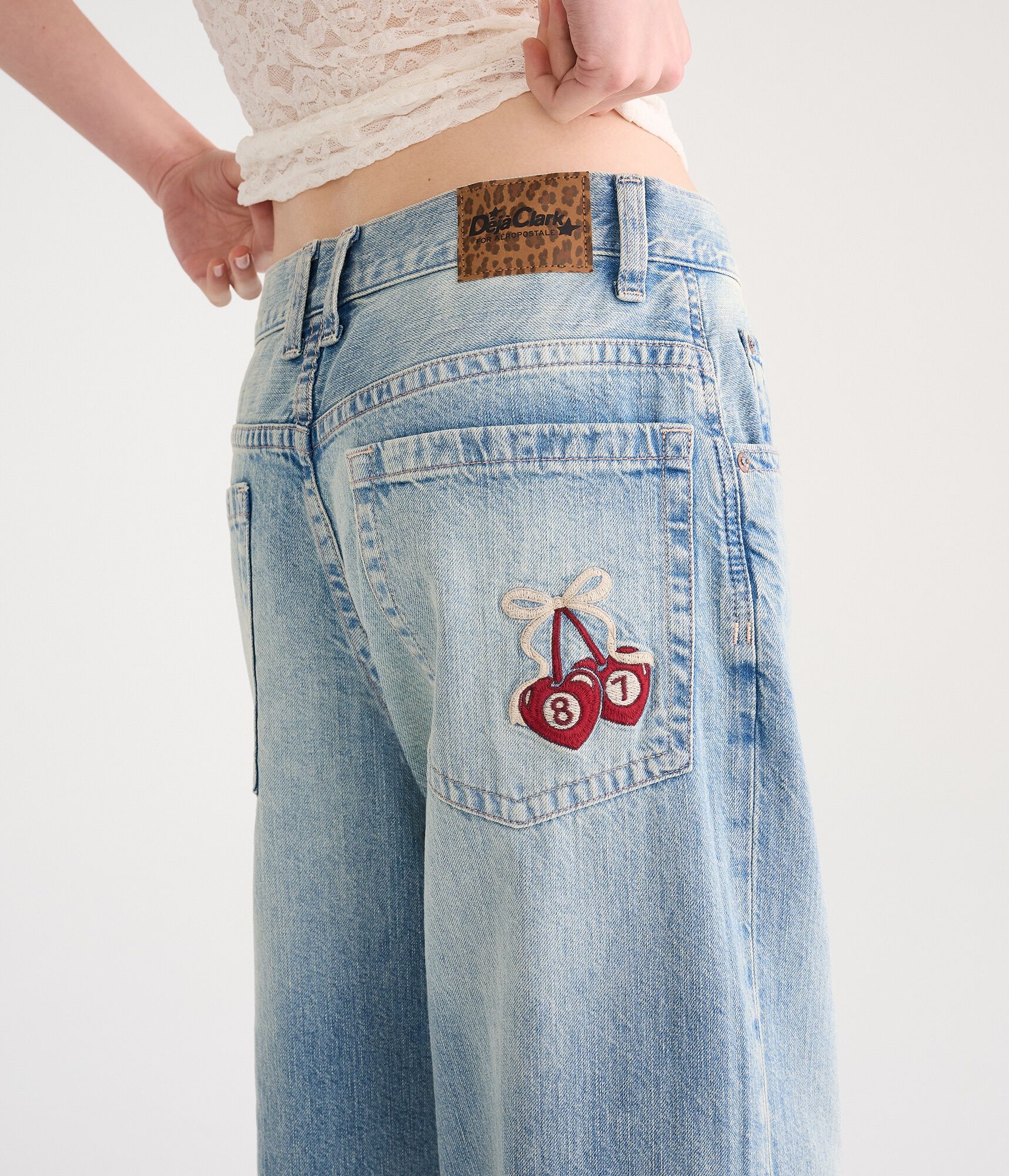 D&eacute;j&agrave; For Aero Low-Rise Super Baggy 8-Ball Cherries Jean