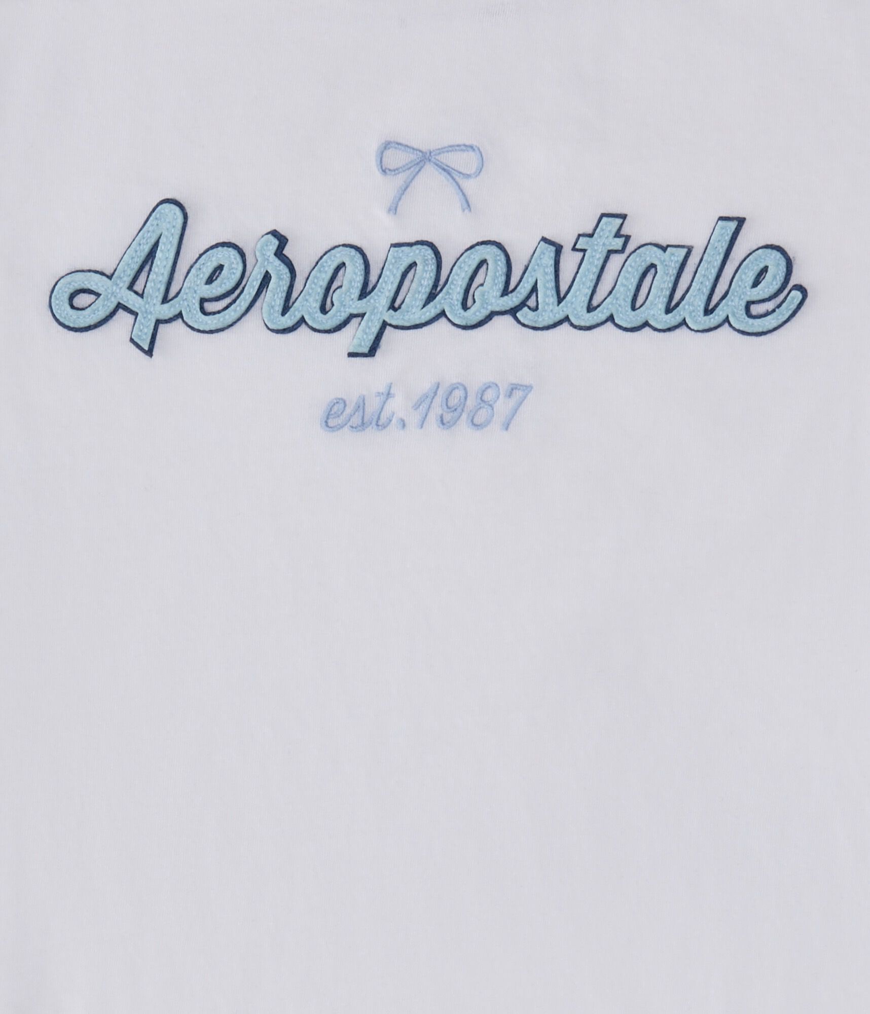 Aeropostale Bow Appliqu&eacute; Graphic Tee