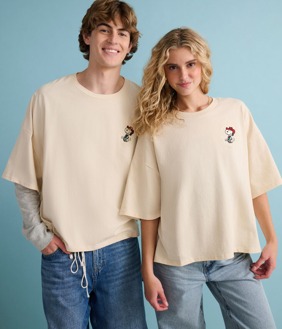 Peanuts® | Aéropostale Western Snoopy Cactus Boxy Graphic Tee