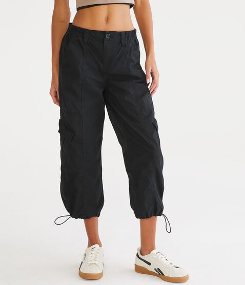 High-Rise Cropped Utility Cargo Pants High-Rise Cropped Utility Cargo Pants