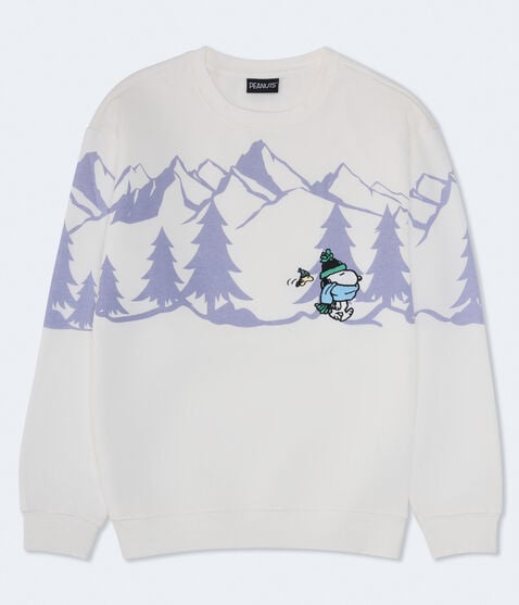 Snoopy In The Mountains Crew Sweatshirt Snoopy In The Mountains Crew Sweatshirt