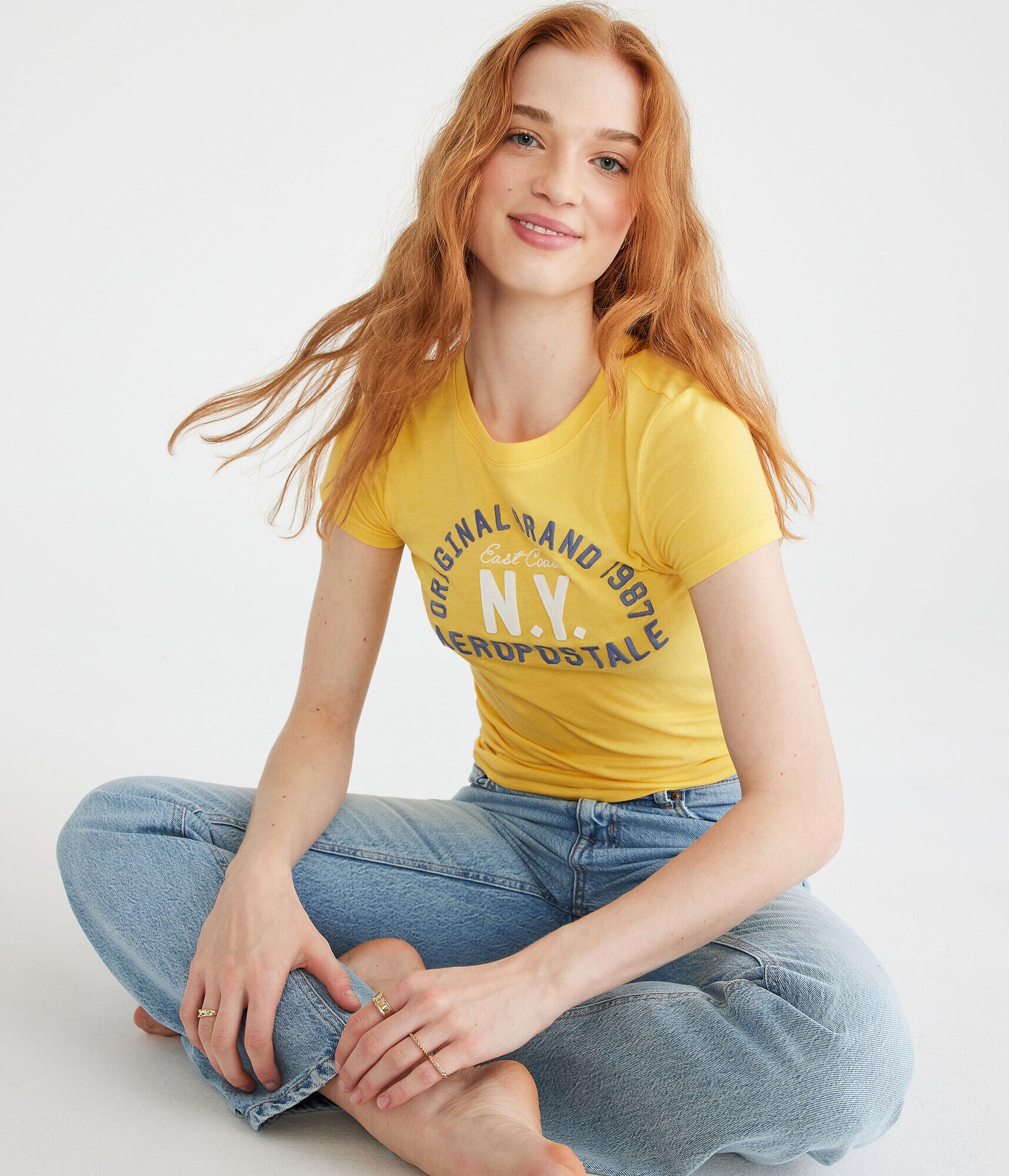 Aeropostale Original Brand Appliqu&eacute; Graphic Tee