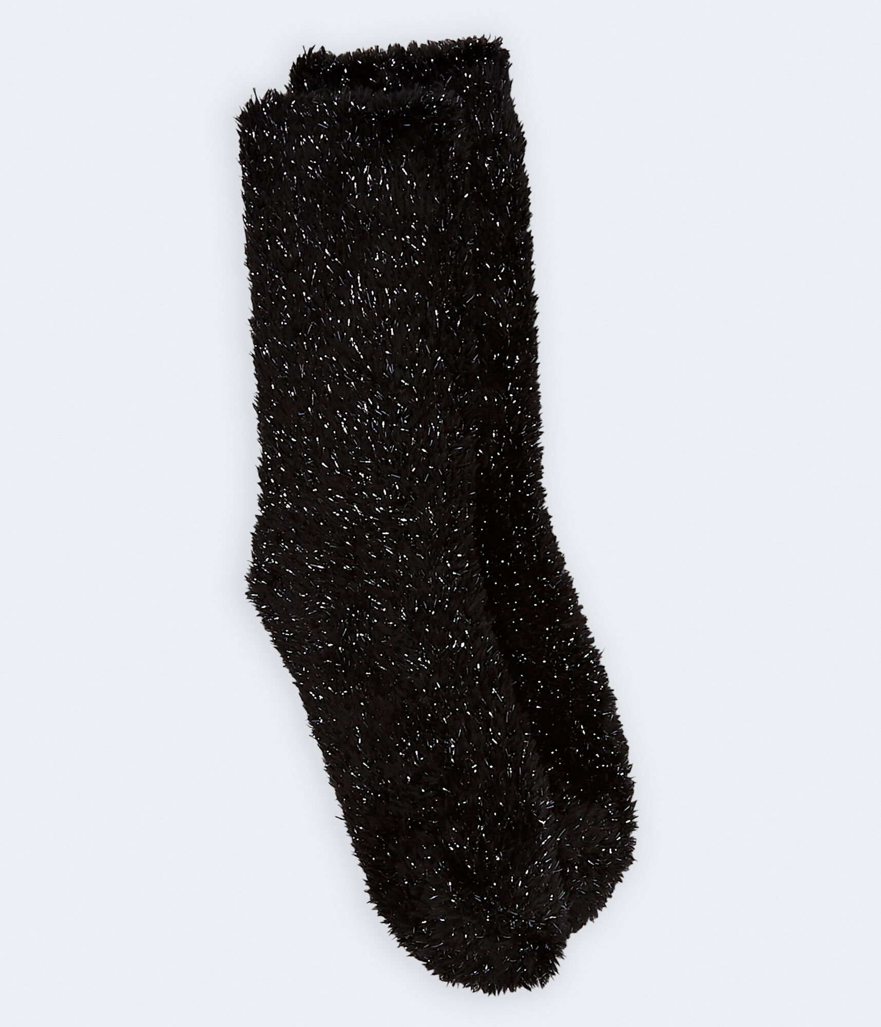 Tinsel Fuzzy Crew Socks
