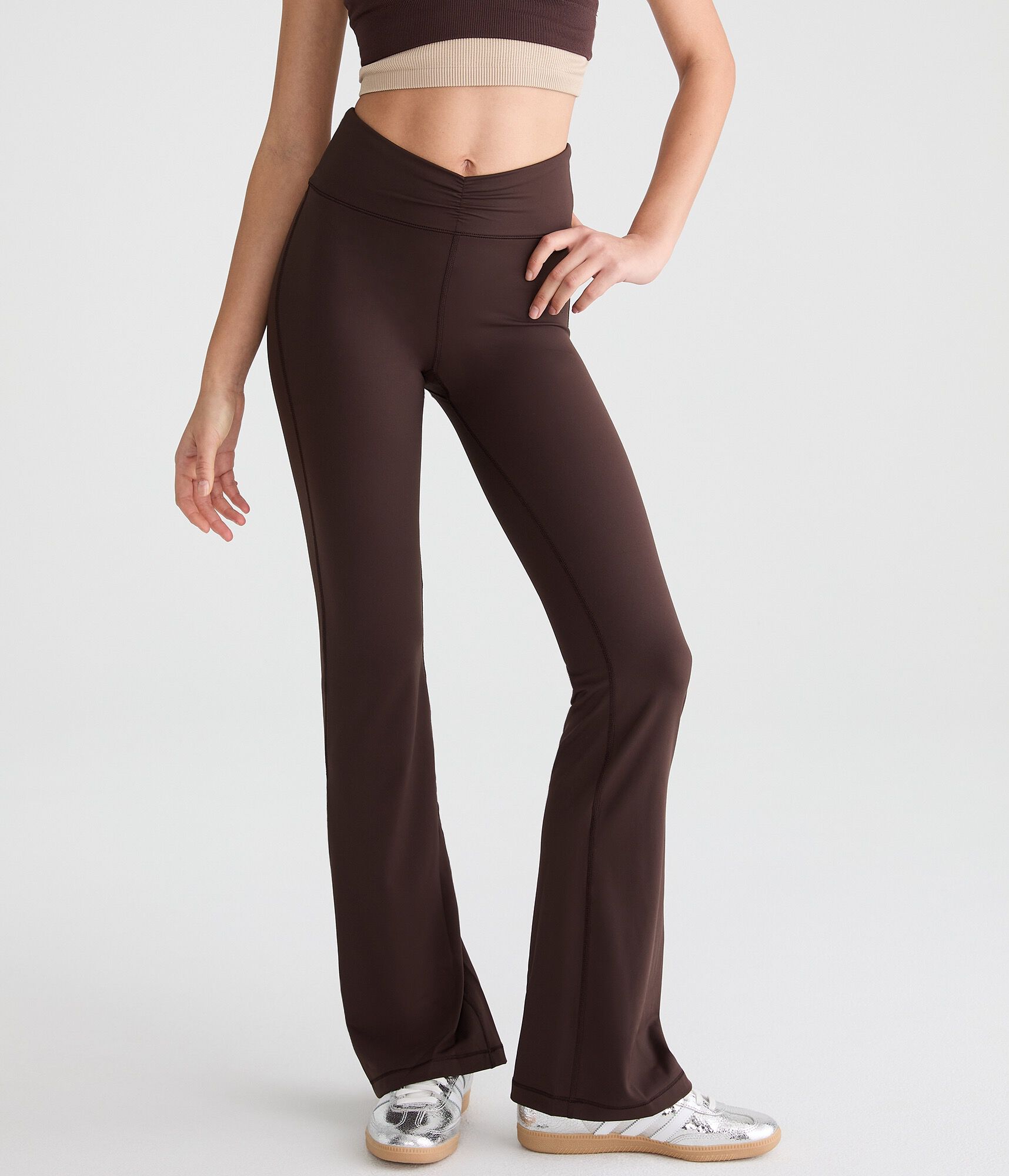 Buttery Soft High-Rise Cinch Flare Leggings