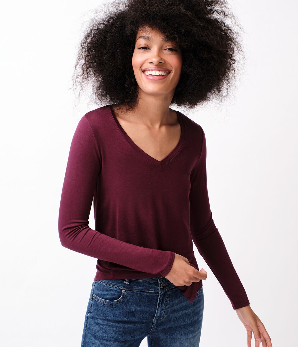 Long Sleeve Seriously Soft V-Neck Tee