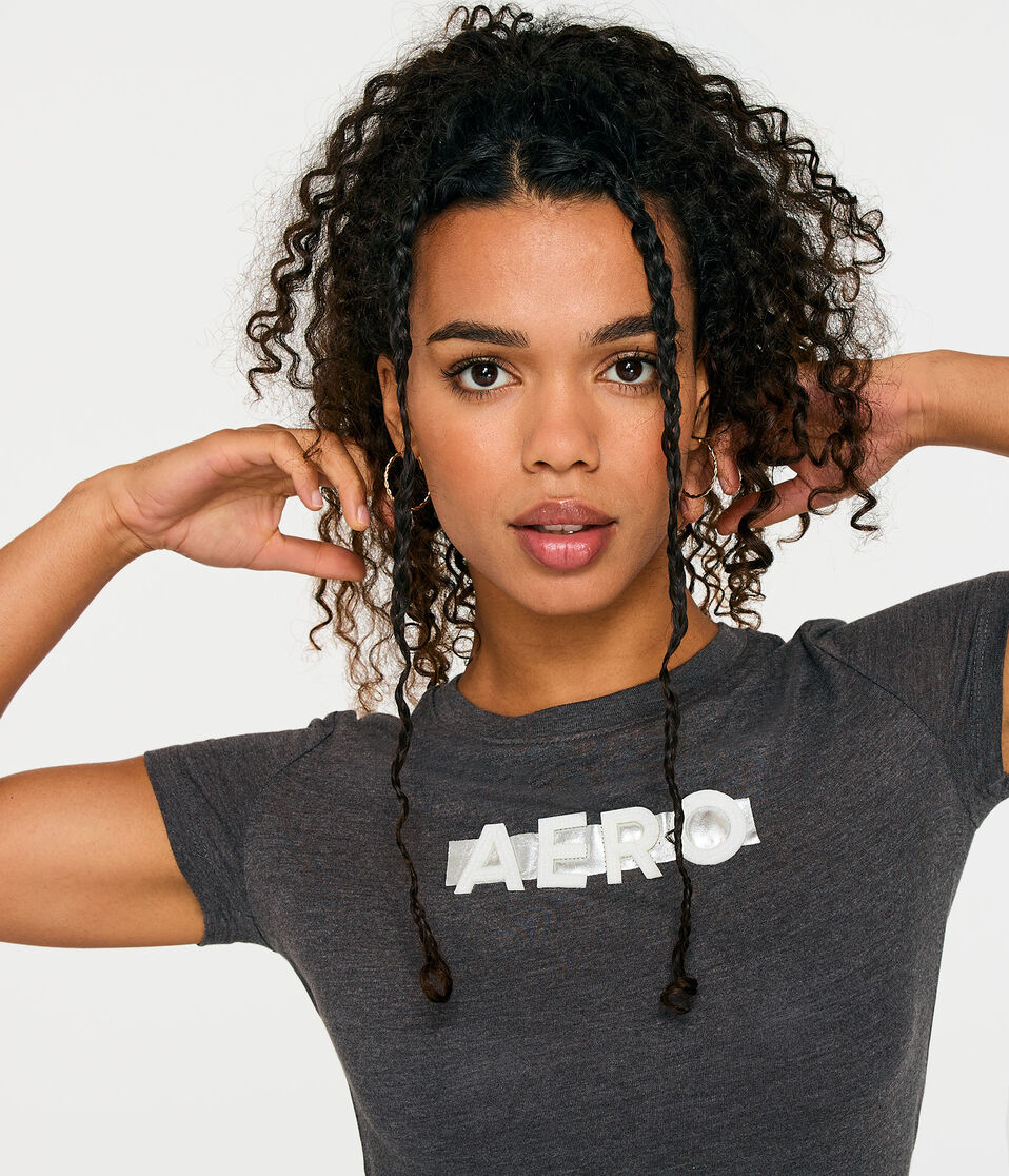 Aero Box Logo Foil Appliqué Graphic Tee