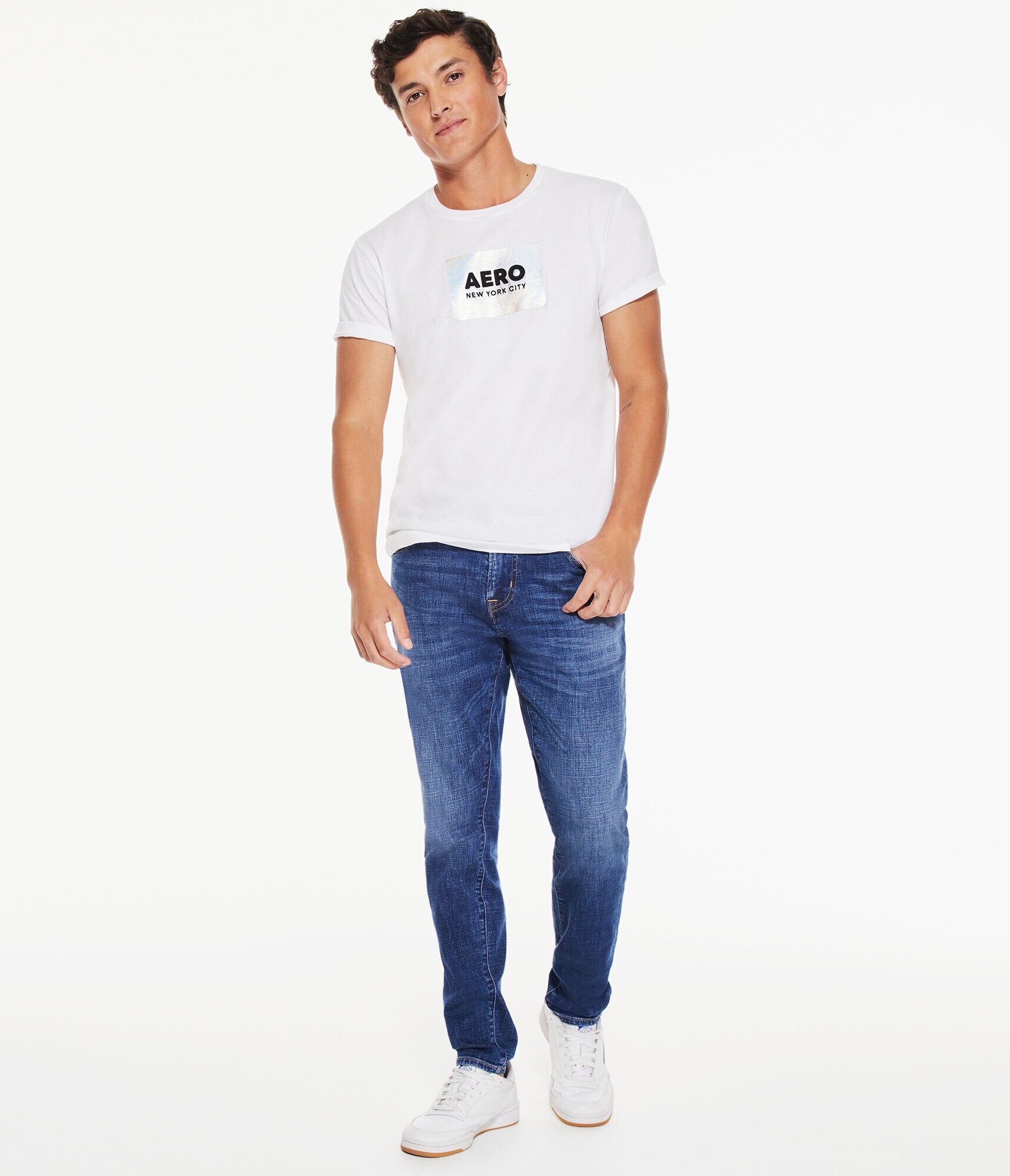 Aero Box Logo Foil Appliqu&eacute; Graphic Tee