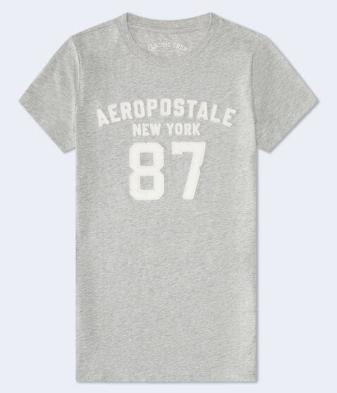 Aeropostale 87 Appliqué Graphic Tee Aeropostale 87 Appliqué Graphic Tee