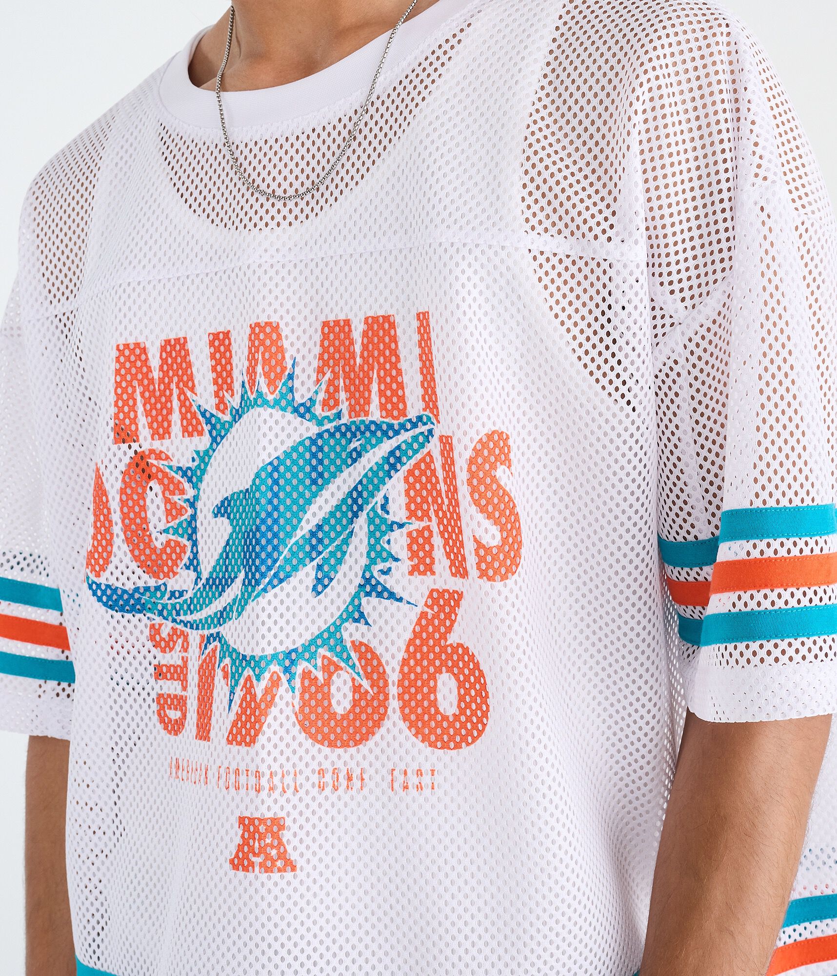 Miami Dolphins Boxy Mesh Top